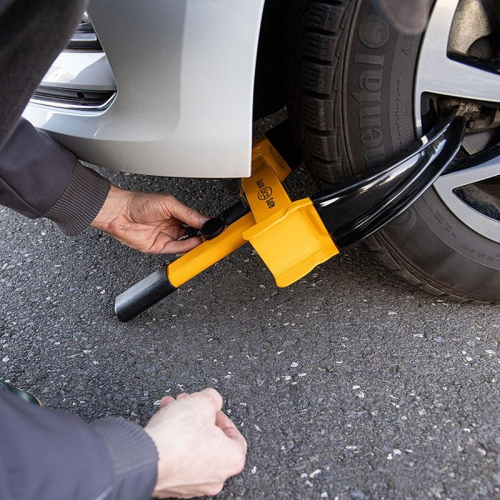 Použitie bezpečnostného zámku na koleso L Alca