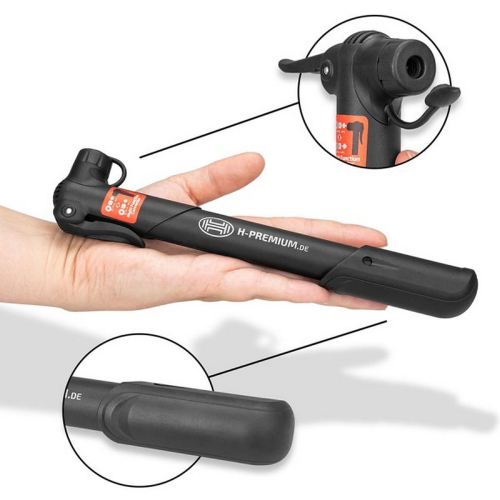 Veľkosť ručnej pumpy na bicykel 8bar HEYNER