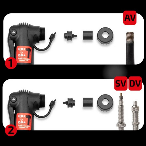 Príslušenstvo ručnej pumpy na bicykel 8bar HEYNER