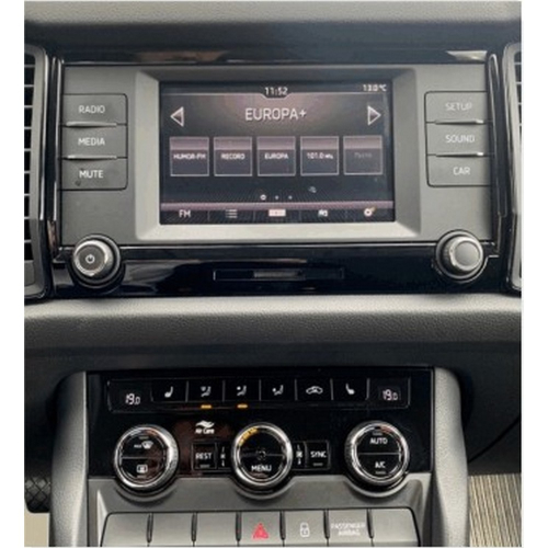 Použitie rámčeka pre 10" autorádio Škoda Kodiaq 2016-