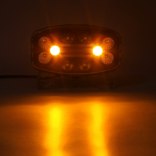 Oranžový LED predátor 12/24V oválneho diaľkového LED svetlá s pozičným svetlom