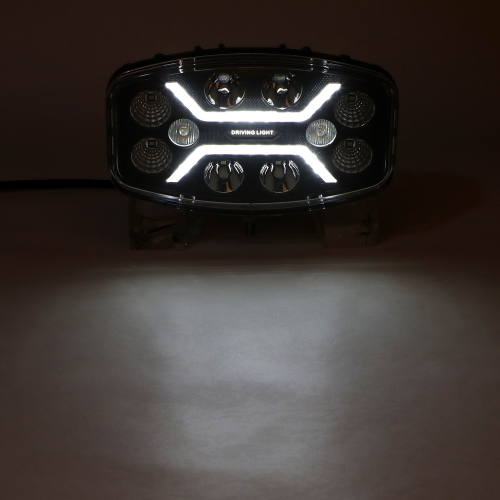 Pozičné LED svetlo 12/24V oválneho diaľkového svetla s oranžovým predátorom