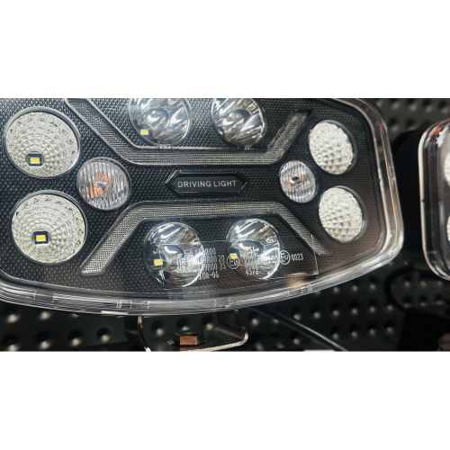 LED zdroj 12/24V oválneho 80W diaľkového LED svetla s oranžovým LED predátorom a pozičným svetlom