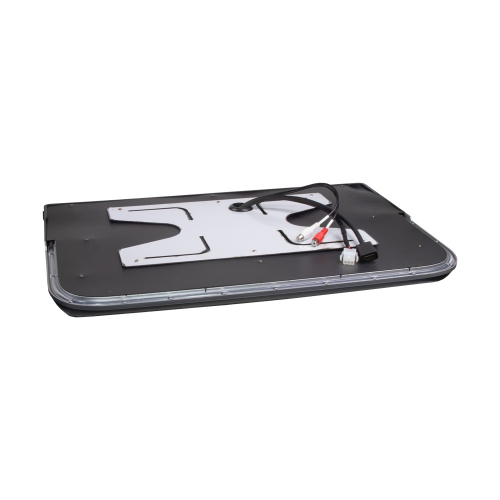 Uchytenie čierneho 19,5" stropného monitora s OS. Android USB/HDMI/IR/FM, diaľkové ovládanie so snímačom pohybu