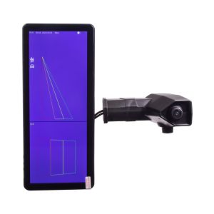 AHD kamerový set 12/24V - s monitorom 12,3 "/ 12,3", dvojitá kamera na ramene / DVR / inštalácia na pravú stranu