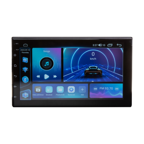 Funkcie multimediálneho autorádia so 7" LCD, Android, WI-FI, GPS, CarPlay, Bluetooth, 4G, 2x USB