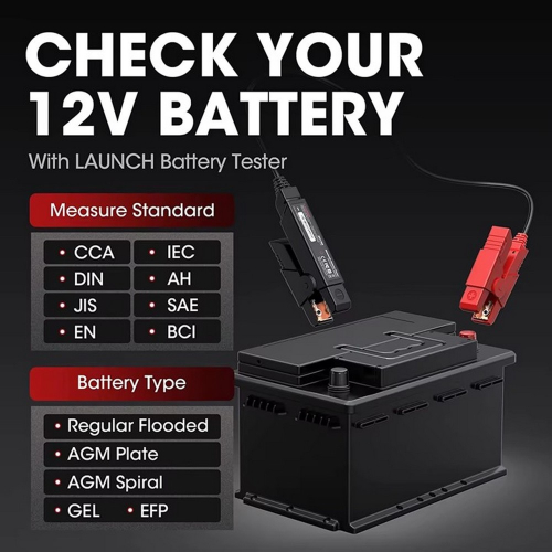 Parametre Bluetooth prenosného profesionálneho testera batérie, štartovania a dobíjania auta