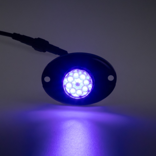 Svietivosť modrého výstražného 8x LED predátora 12-24V s 36 režimami blikania