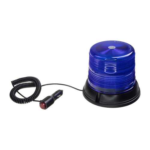 12/24V modrý 48W LED maják s magnetom ECER65