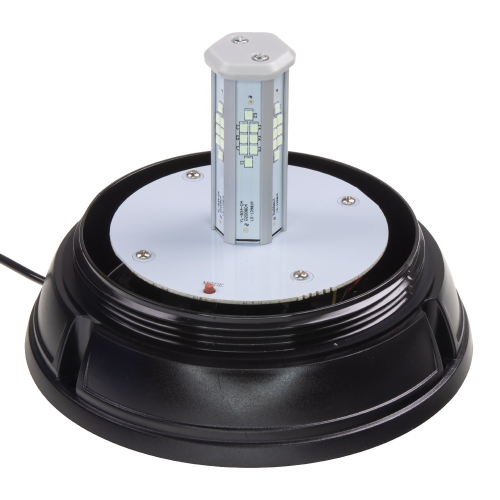 Svetelný zdroj 12/24V modrého 48W LED majáka s magnetom ECER10