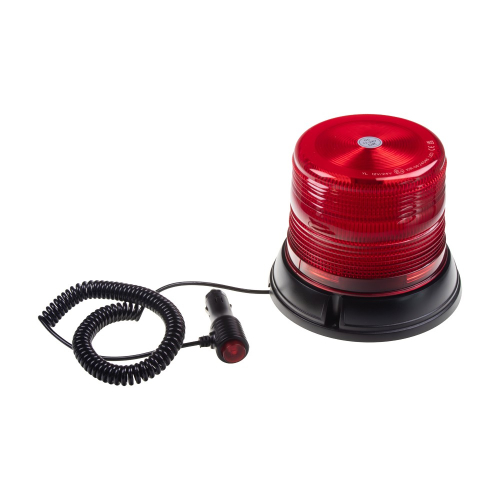 12/24V červený 48W LED maják s magnetom ECER65