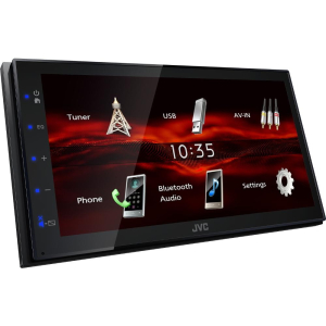 Multimediálne 2DIN autorádio JVC KW-M180BT - 6,8" displej / USB / AUX / Bluetooth / USB Mirroring pro Android
