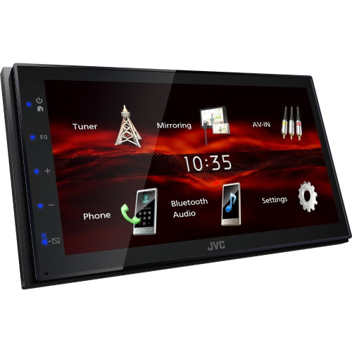 Multimediálne 2DIN autorádio JVC KW-M180BT s 6,8" displej/USB/AUX/Bluetooth/USB Mirroring pre Android