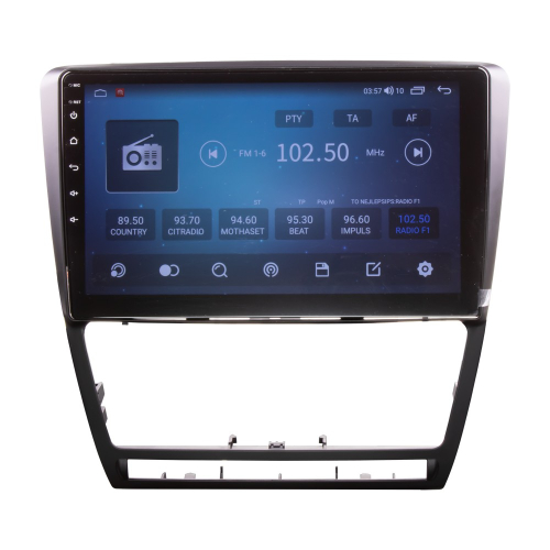 Autorádio pre Škoda Octavia 2007-2014 s 10,1" LCD, Android, WI-FI, GPS, CarPlay, 4G, Bluetooth