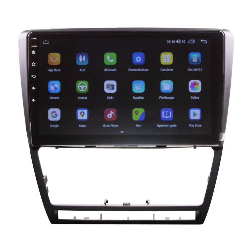 Použitie multimediálneho autorádia pre Škoda Octavia 2007-2014 s 10,1" LCD, Android, WI-FI, GPS, CarPlay, 4G, Bluetooth