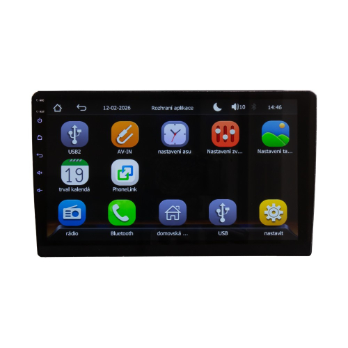 Funkcie multimediálneho autorádia s 9" LCD, MP5, Wi-Fi, CarPlay, AndroiAuto, Bluetooth, 2x USB