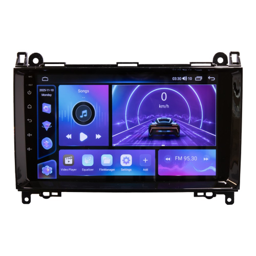 Multimediálne autorádio pre Mercedes s 9" LCD, Android, Wi-Fi, GPS, CarPlay, Bluetooth, 4G, 2x USB