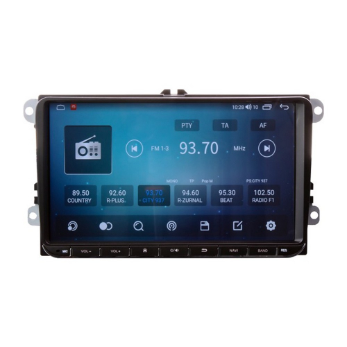 Autorádio pre VW, Škoda s 9" LCD, Android, Wi-Fi, GPS, CarPlay, Bluetooth, 4G, 2x USB