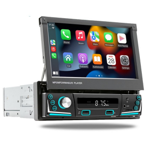 Multimediálne 1DIN autorádio - s výsuvným 7" LCD / 3x USB / Bluetooth / CarPlay / AndroidAuto / Mirrorlink