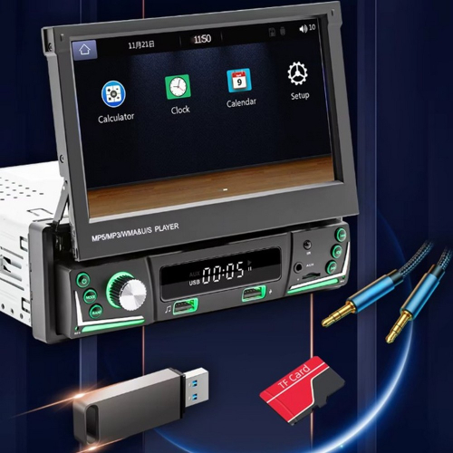 Multimediálne autorádio s 7" TFT displejom, USB portami a microSD kartou