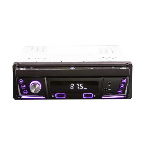  Predný panel 1DIN autorádia s nastaviteľným RGB podsvietením tlačidiel