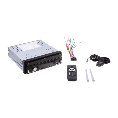 Balenie autorádia – káblová kabeláž, externý mikrofón, diaľkové ovládanie a montážne kľúče