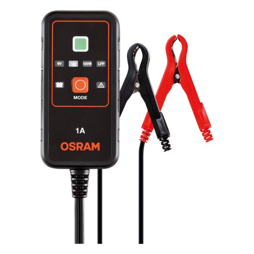 OSRAM BATTERYcharge 901 inteligentná nabíjačka 6V 12V s krokosvorkami predný pohľad