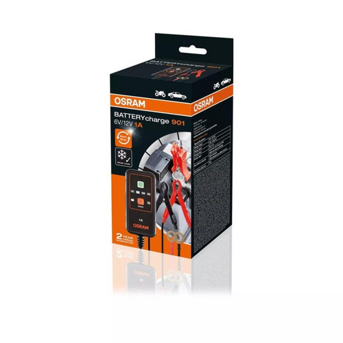 OSRAM BATTERYcharge 901 balenie inteligentnej nabíjačky autobatérie 6V 12V 1A