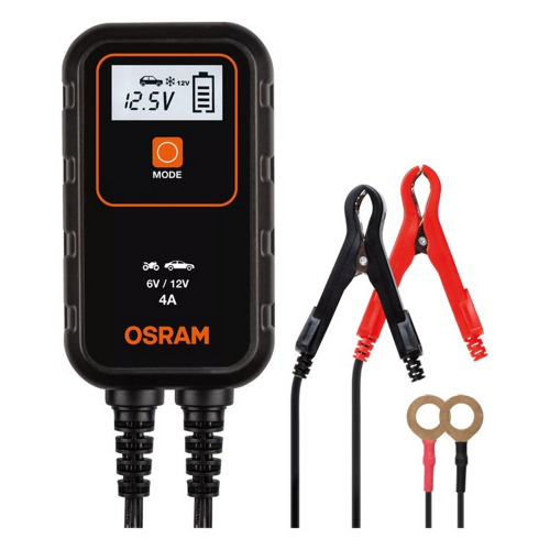 OSRAM BATTERYcharge 904 inteligentná nabíjačka batérie s krokosvorkami a O-krúžkami