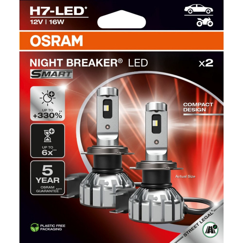 OSRAM NIGHT BREAKER LED SMART H7 LED autožiarovky 2 ks detail balenia produktu