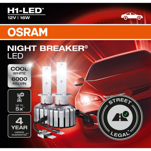 OSRAM NIGHT BREAKER LED H1 LED autožiarovky 2 ks detail balenia produktu