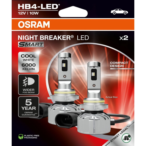 OSRAM NIGHT BREAKER LED SMART HB4 LED žiarovky do hmloviek 2 ks detail balenia produktu