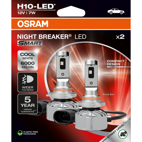 OSRAM NIGHT BREAKER LED SMART H10 LED žiarovky do hmloviek 2 ks detail balenia produktu
