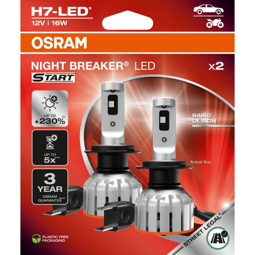 OSRAM NIGHT BREAKER LED START H7 LED autožiarovky 2 ks detail balenia produktu