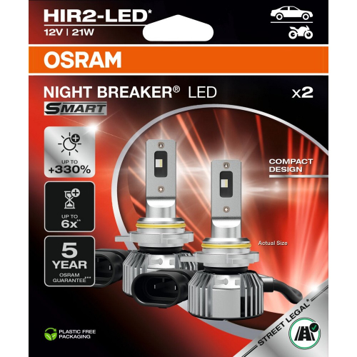 OSRAM NIGHT BREAKER LED SMART HIR2 LED autožiarovky 2 ks detail balenia produktu