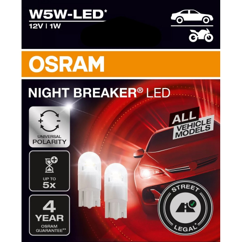 OSRAM W5W NIGHT BREAKER LED T10 12V balenie 2 ks LED žiaroviek