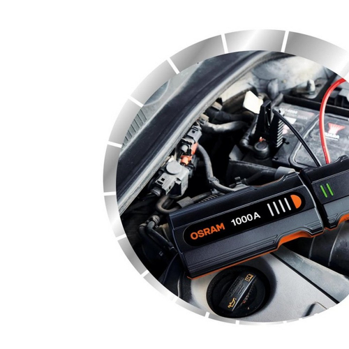 Použitie štartovacieho zdroja OSRAM BATTERYjumpstart 1000