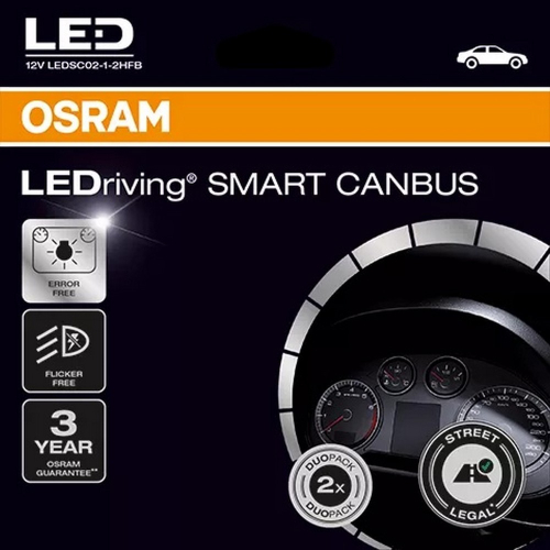 Balenie OSRAM LEDriving SMART CANBUS H7 pre elimináciu chybových hlásení po prestavbe na LED