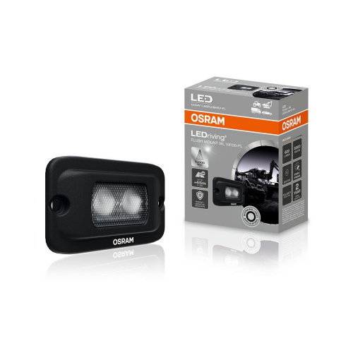 OSRAM LED pracovné svetlo Flush Mount WL VX100-FL s balením, zapustené LED svetlo 12V/24V pre pracovné a úžitkové vozidlá