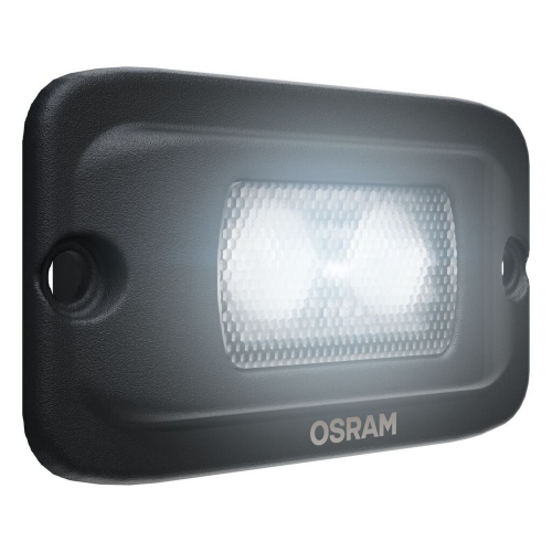OSRAM LED pracovné svetlo WL VX100-FL v zapnutom stave, silné biele svetlo 6500 K pre lepšiu viditeľnosť pri práci aj v teréne