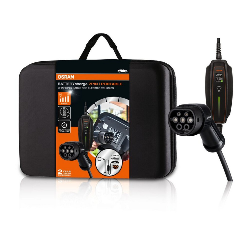 Prenosná nabíjačka pre elektromobily OSRAM BATTERYcharge 7PIN PORTABLE Type 2 s ochranným kufríkom a konektorom Type 2