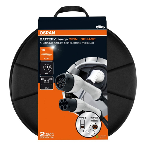 Balenie nabíjacieho kábla pre elektromobily OSRAM BATTERYcharge 7PIN 3PHASE 16A Type 2