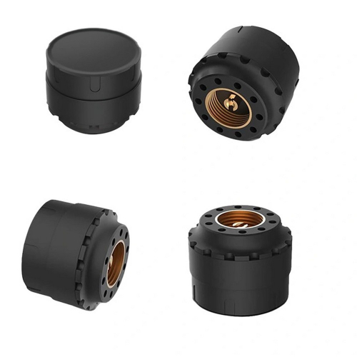 náhradný externý senzor TPMS prívesný vozík karavan detail štyroch pohľadov závit mosadzná vložka