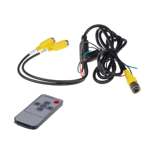 AHD monitor 7" príslušenstvo diaľkové ovládanie kabeláž 4-PIN konektory