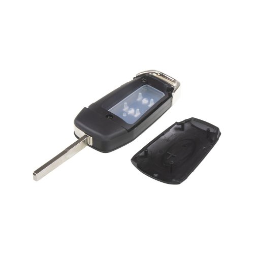 Náhradný obal 3-tlačidlového kľúča Ford otvorený vnútro bez elektroniky