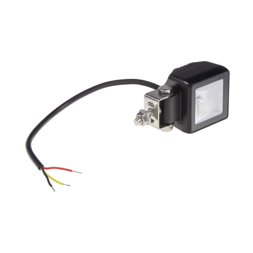 DUAL LED svetlo 15 W biele/oranžové zadná strana farebné vodiče nerezový držiak