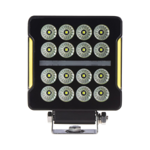 Pracovné LED svetlo 20 W s pozičným svetlom – štvorcové, bezrámečkové, IP69K, pre offroad a pracovné stroje