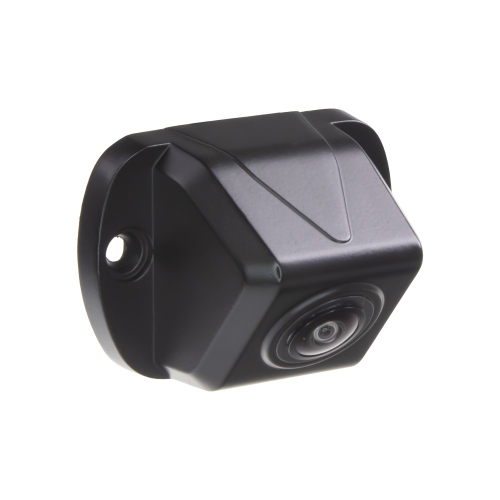 AHD mini kamera – bočný pohľad, hranatý tvar tela, objektív s širokým uhlom, montážna základňa