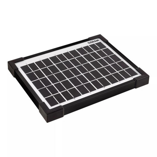 OSRAM BATTERYcharge SOLAR OSP500 – bočný pohľad na panel s ochranným rámom, biela pozadie