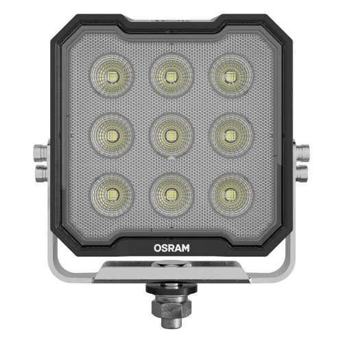Pracovné LED svetlo OSRAM LEDriving Cube VX125-WD – čelný pohľad, 9× LED, polykarbonátová šošovka